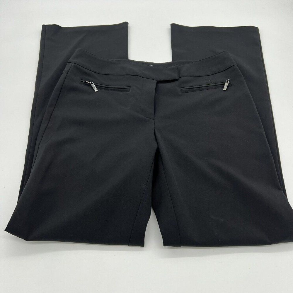 Cache Womens Dress Pants Size 2 Black Bootcut 28 Inseam
